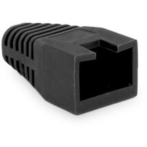 Rülstein 05287FK RJ45 8P8C moduláris dugókhoz fekete 100db "sima" törésgátló Rülstein 05287FK RJ45 8P8C moduláris dugókhoz fekete 100db "sima" törésgátló