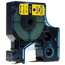 Dymo D1 12mmx7m sárga/fekete feliratozógép szalag