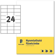 Avery ZF302-10 70x37mm nyomtatható fehér füzetcímke