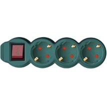 Home NV 3K-5/GR/1,5 3 aljzat 5méter 3x1,5 mm2 zöld kapcsolós elosztó Home NV 3K-5/GR/1,5 3 aljzat 5méter 3x1,5 mm2 zöld kapcsolós elosztó