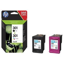 HP N9J72AE 301 tri-color és fekete tintapatron csomag
