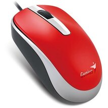 Genius Egér - DX-120 (Vezetékes, 1000 DPI, 3 gomb, USB, piros)