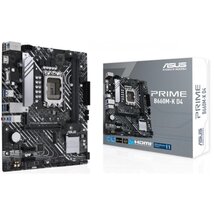 Asus Alaplap - Intel PRIME B660M-K D4 s1700 (B660, 2xDDR4 5333MHz, 4xSATA3, 2xM.2, HDMI+VGA)
