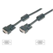 Equip Kábel - 118811 (VGA kábel, HD15, ferrit gyűrűvel, duplán árnyékolt, apa/apa, 3m)
