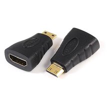 Sbox SX-530761 HDMI - miniHDMI F/M aranyozott adapter - fekete