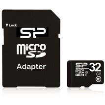Silicon Power MicroSD kártya - 32GB microSDHC Class10 + adapter