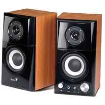 Genius Hangszóró 2.0 - SP-HF 500A II. (3.5mm Jack, Line-In, Mic, 14W, Fadobozos)