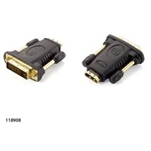 Equip Átalakító - 118908 (HDMI-DVI(24+1), anya/apa, fekete)