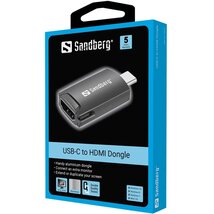 Sandberg Notebook Dokkoló - USB-C to HDMI Dongle (USB-C bemenet; 1xHDMI kimenet)