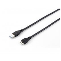 Equip Kábel - 128397 (USB3.0, A-microB 10pin kábel, apa/apa, duplán árnyékolt, 2m) Equip Kábel - 128397 (USB3.0, A-microB 10pin kábel, apa/apa, duplán árnyékolt, 2m)