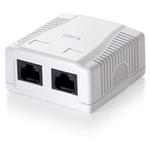 Equip Fali aljzat - 235212 (Cat6, UTP, 2xRJ45, árnyékolatlan, fehér)