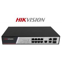 Hikvision Switch PoE - DS-3E2310P (8 port 100Mbps, 125W, 2 port 1000Mbps combo, menedzselhető)