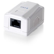 Equip Fali aljzat - 235211 (Cat6, UTP, RJ45, árnyékolatlan, fehér)