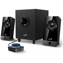 Genius Hangszóró 2.1 - SW-G2.1 300X (3.5mm Jack, RCA, Line-In, Mic, fekete)