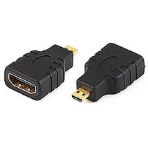 Sbox SX-530754 HDMI - microHDMI F/M aranyozott adapter - fekete