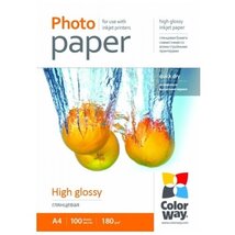 COLORWAY Fotópapír, magasfényű (high glossy), 180 g/m2, A4, 100 lap COLORWAY Fotópapír, magasfényű (high glossy), 180 g/m2, A4, 100 lap