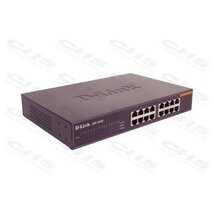 D-LINK Switch 16x100Mbps Fémházas Asztali Rackes, DES-1016D/E