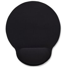 Manhattan Egérpad - (gél csuklótámaszos, Fekete)