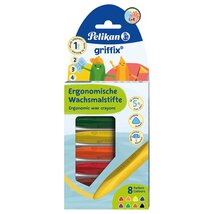 Pelikan Griffix háromszögletű jumbo 8db-os BL zsírkréta