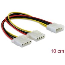 Delock Kábel - 82100 (1 x 4 pines molex apa -> 2 x 4 pines molex anya, 11cm)