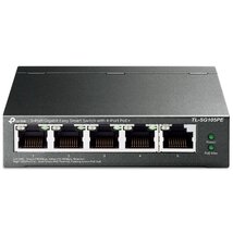 TP-Link Switch PoE - TL-SG105PE (5 port 1000Mbps; 5 af/at PoE+ port; 65W) TP-Link Switch PoE - TL-SG105PE (5 port 1000Mbps; 5 af/at PoE+ port; 65W)