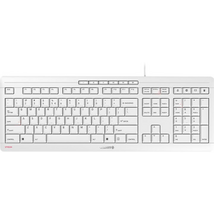 Cherry CHERRY STREAM KEYBOARD US ENGLISH W/EURO SYM WHITE-GRAY