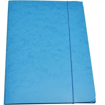 CAM A4 prespán világoskék gumis mappa