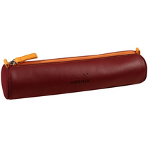 Clairefontaine Rhodiarama 215x5cm hengeres műbőr burgundivörös tolltartó