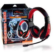 MEDIA-TECH Fejhallgató NEMESIS USB, Mikrofon