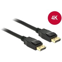 DeLock Cable Displayport 1.2 male > Displayport male 4K 2m DeLock Cable Displayport 1.2 male > Displayport male 4K 2m
