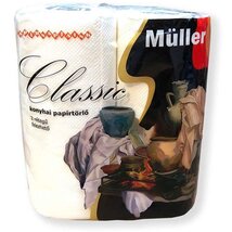 Müller Classic bcell 50 lap/tekerecs 2 tekercs/csomag háztartási papírtörlő Müller Classic bcell 50 lap/tekerecs 2 tekercs/csomag háztartási papírtörlő