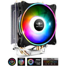 Spirit of Gamer CPU Cooler - CPU AIRCOOLER 120 MM ARGB (27dB; 2500 RPM; 1x12cm; aluminium/réz)