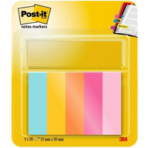 Post-it Beachside 15x50mm 5x50lap vegyes jelölőlap Post-it Beachside 15x50mm 5x50lap vegyes jelölőlap