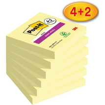 Post-it Super Sticky kanári sárga 76x76mm 90lapos 4+2db jegyzettömb