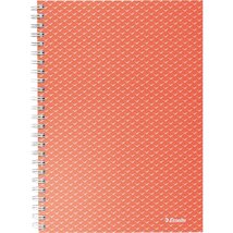 Esselte ColourBreeze A5 kockás korall spirálfüzet