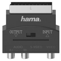 Hama 205268 FIC AV SCART-3RCA-SVHS be/ki adapter