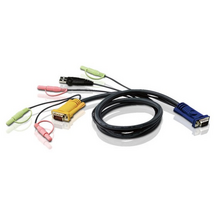ATEN USB KVM Cable with 3 in 1 SPHD and Audio 5m Black