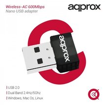 APPROX Hálózati Adapter - USB, nano, Dual-Band, 600 Mbps Wireless N (802.11b/g/n/ac)