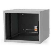 Legrand Rackszekrény - 19" fali kivitel (12U, 626x600x450, szürke,egyrekeszes, üvegajtós, készre szerelt, max.65 kg)