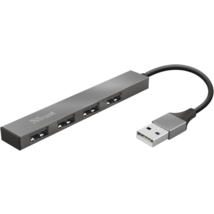 Trust USB Hub - Halyx mini (4port USB2.0; aluminium)