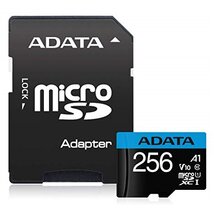 ADATA Memóriakártya MicroSDXC 256GB + Adapter UHS-I CL10 (100/25) ADATA Memóriakártya MicroSDXC 256GB + Adapter UHS-I CL10 (100/25)