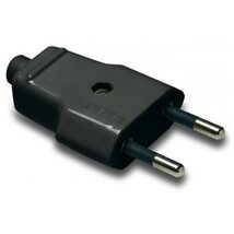 FAMATEL 1001-N 10A-250V fekete földeletlen dugvilla FAMATEL 1001-N 10A-250V fekete földeletlen dugvilla