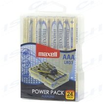 MAXELL Alkálielem Power Pack LR-3 AAA 24db-os visszazárható átlátszó műanyag dobozban