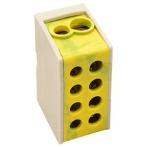 Tracon FLE-35/25ZS sínre szerelhető/ zöld/sárga/ 1×35+1×25mm2/1×35+1×25mm2/ 400VAC/ 125A főáramköri leágazó kapocs Tracon FLE-35/25ZS sínre szerelhető/ zöld/sárga/ 1×35+1×25mm2/1×35+1×25mm2/ 400VAC/ 125A főáramköri leágazó kapocs