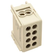 Tracon FLE-35/25 sínre szerelhető/ szürke1×35+1×25mm2/1×35+1×25mm2/ 400VAC/ 125A főáramköri leágazó kapocs