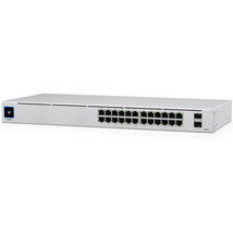 UBiQUiTi Switch - USW-24-POE - UniFi Switch Gen2, 24GbitLAN, 2SFP, Rack-Mountable, 120W PoE Budget, Managed UBiQUiTi Switch - USW-24-POE - UniFi Switch Gen2, 24GbitLAN, 2SFP, Rack-Mountable, 120W PoE Budget, Managed