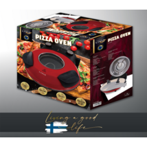 LIVIA LPU1200 elektromos pizzasütő 1200W, időkapcsoló: 15 perc, 5 teljesítmény fokozat, maximum 400°C, PAN pizza