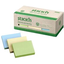 Stick'N 38x50mm újrahasznosított 100 lap 12tömb/cs jegyzettömb