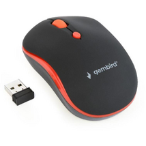 Gembird MUSW-4B-03-R Wireless optical mouse Black/Red