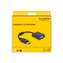 Delock 61006 DisplayPort 1.2 apa - VGA anya passzív fekete adapter Delock 61006 DisplayPort 1.2 apa - VGA anya passzív fekete adapter